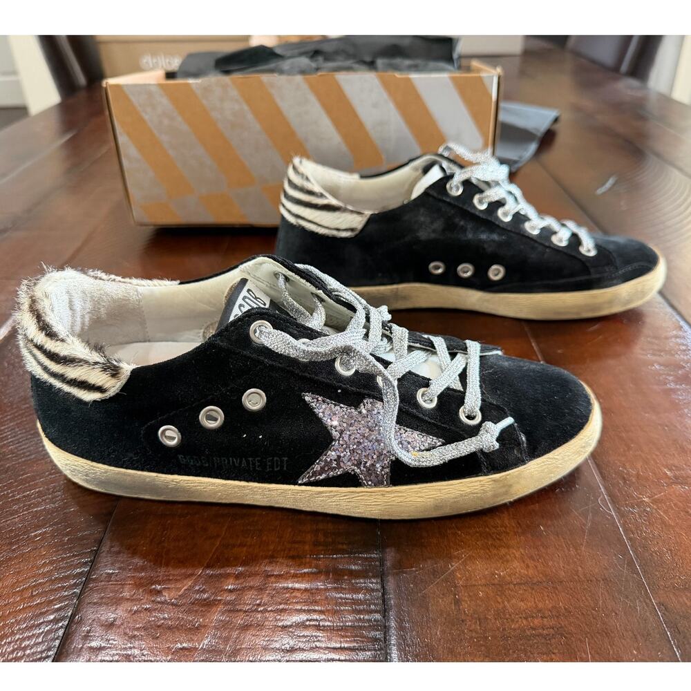 Golden Goose Suede and Pony Hair Sneakers